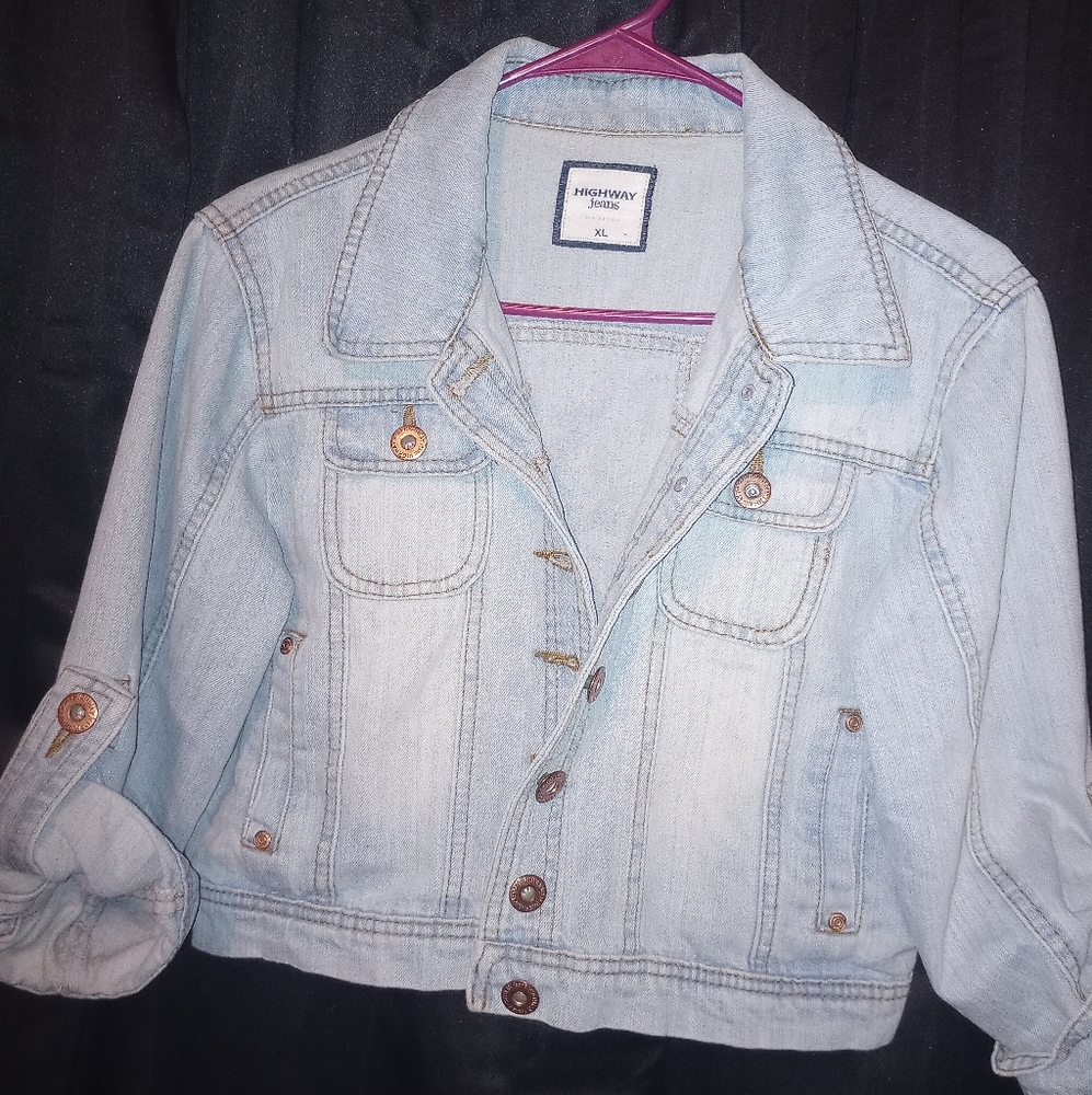 Highway croped denim jacket